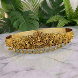 Divine Lakshmi Temple Hip Belt Antique Gold Bridal Vaddanam JH7432