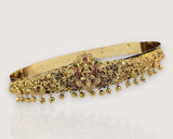 Divine Lakshmi Temple Hip Belt Antique Gold Bridal Vaddanam JH7433