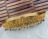 Divine Lakshmi Temple Hip Belt Antique Gold Bridal Vaddanam JH7434
