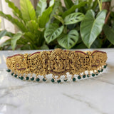Divine Lakshmi Temple Hip Belt Antique Gold Bridal Vaddanam JH7438