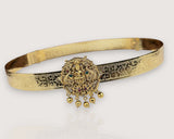 Classic Lakshmi Nakash Hip Belt Antique Gold Temple Vaddanam JH7452