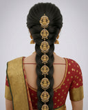 Traditional South Indian Jadai Billai Set of 9 Pcs Hair Pins JH7489