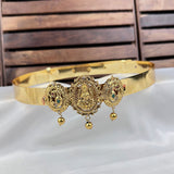 Beautiful Gold Plated Adjustable Temple Hip Belt Kamarband For Kids JH7571