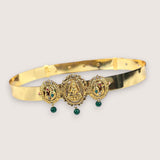 Beautiful Gold Plated Adjustable Temple Hip Belt Kamarband For Kids JH7571