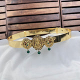 Beautiful Gold Plated Adjustable Temple Hip Belt Kamarband For Kids JH7571