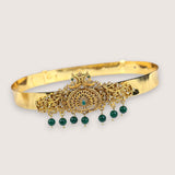 Beautiful Gold Plated Adjustable Temple Hip Belt Kamarband For Kids JH7573