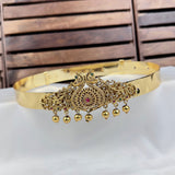 Beautiful Gold Plated Adjustable Temple Hip Belt Kamarband For Kids JH7573