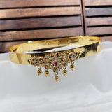 Beautiful Gold Plated Adjustable Temple Hip Belt Kamarband For Kids JH7574