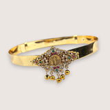 Beautiful Gold Plated Adjustable Temple Hip Belt Kamarband For Kids JH7575