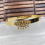 Beautiful Gold Plated Adjustable Temple Hip Belt Kamarband For Kids JH7576