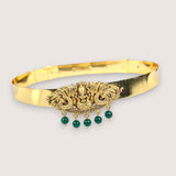 Beautiful Gold Plated Adjustable Temple Hip Belt Kamarband For Kids JH7576