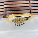 Beautiful Gold Plated Adjustable Temple Hip Belt Kamarband For Kids JH7576