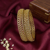 Elegant Premium Quality American Diamond Bangles JH7690