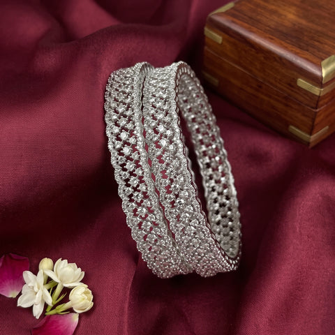 Elegant Premium Quality American Diamond Bangles JH7696