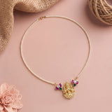 Elegant Floral Premium Temple Necklace for Every Grand Occasion JH7722