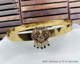 Classic Lakshmi Nakash Hip Belt Antique Gold Temple Vaddanam JH7753