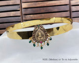 Classic Lakshmi Nakash Hip Belt Antique Gold Temple Vaddanam JH7758