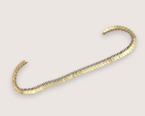 Elegant Gold Plated Kemps Stone Traditional South Indian Waist Hip Chain JH7762