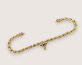 Elegant Gold Plated Kemps Stone Traditional South Indian Waist Hip Chain JH7766