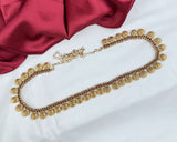 Elegant Gold Plated Kemps Stone Traditional South Indian Waist Hip Chain JH7767