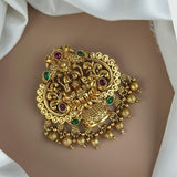 Traditional Antique Gold Finish Single Jadai Billai Hair Accessory JH7783