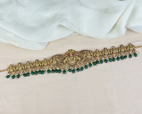 Royal Temple Design Ottiyanam In  Antique Finish Hip Chain JH7787
