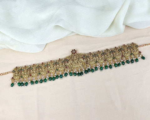 Royal Temple Design Ottiyanam In  Antique Finish Hip Chain JH7788
