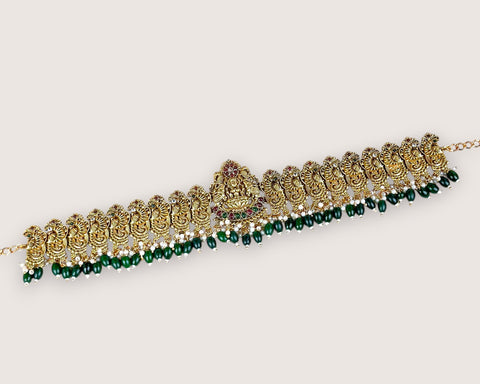 Royal Temple Design Ottiyanam In  Antique Finish Hip Chain JH7789