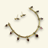 Elegant Gold Finish Traditional Kerala Palakka Necklace JH7814