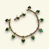 Elegant Gold Finish Traditional Kerala Palakka Necklace JH7818