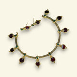 Elegant Gold Finish Traditional Kerala Palakka Necklace JH7819