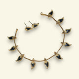 Elegant Gold Finish Traditional Kerala Palakka Necklace JH7820