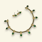 Elegant Gold Finish Traditional Kerala Palakka Necklace JH7821