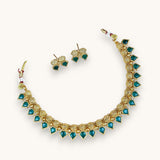 Elegant Gold Finish Traditional Kerala Palakka Necklace JH7861