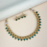 Elegant Gold Finish Traditional Kerala Palakka Necklace JH7861