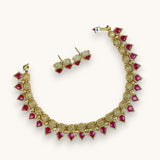 Elegant Gold Finish Traditional Kerala Palakka Necklace JH7861