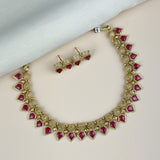 Elegant Gold Finish Traditional Kerala Palakka Necklace JH7861