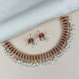 Elegant Gold Finish Traditional Kerala Palakka Necklace JH7865