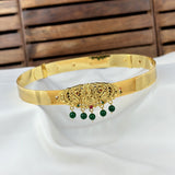 Traditional Gold Plated Temple Motif Doller Hip Belt For Kids