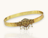 Classic Lakshmi Nakash Hip Belt Antique Gold Temple Vaddanam JH7871