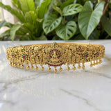 Divine Lakshmi Temple Hip Belt Antique Gold Bridal Vaddanam JH7873