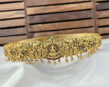 Divine Lakshmi Temple Hip Belt Antique Gold Bridal Vaddanam JH7873