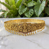 Divine Lakshmi Temple Hip Belt Antique Gold Bridal Vaddanam JH7874