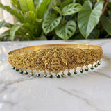 Divine Lakshmi Temple Hip Belt Antique Gold Bridal Vaddanam JH7877