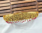 Divine Lakshmi Temple Hip Belt Antique Gold Bridal Vaddanam JH7878