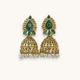 Blooming Lotus Pearl Jhumka Earrings JH7883