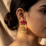 Blooming Lotus Pearl Jhumka Earrings JH7890