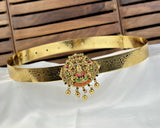 Classic Lakshmi Nakash Hip Belt Antique Gold Temple Vaddanam JH7918