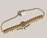 Antique Gold Plated Hip Chain for Women Traditional Waist Belt JH7942