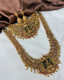 Traditional Antique Gold Temple Combo Set JH8050